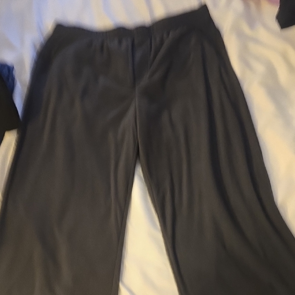 Gray Wide-Leg Pants